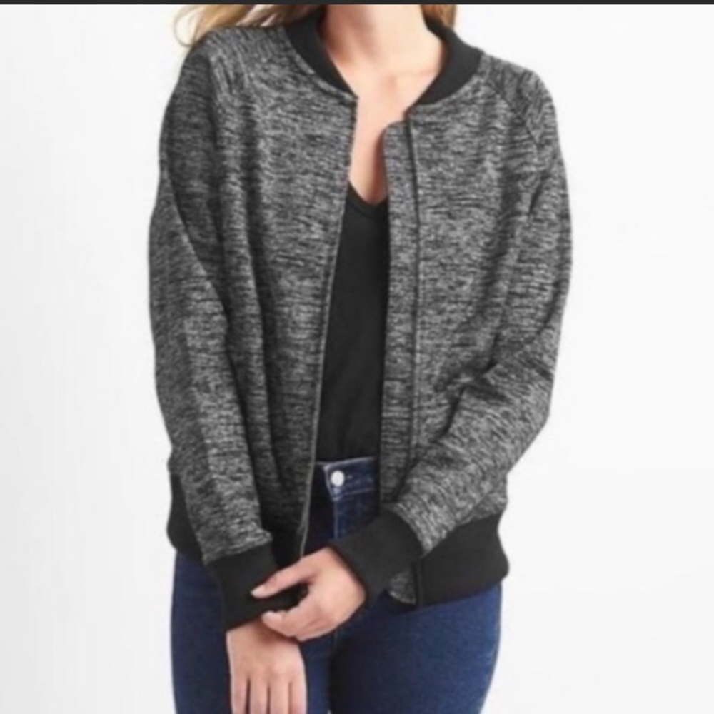 Gap Black/Gray Lightweight Bomber Jacket